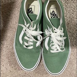 Soft Green Vans size 9.5